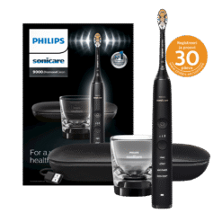 Philips Sonicare DiamondClean 9000 -sähköhammasharja, MUSTA (HX9911), 4 harjaustilaa, 3 tehotasoa, paineanturi ja sovellus