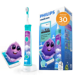 Philips Sonicare FOR KIDS sähköhammasharja lastele (al. 3a) HX6321/04 - 1 harjapea, 2 intensiivsuse ja mobiiliäpiga