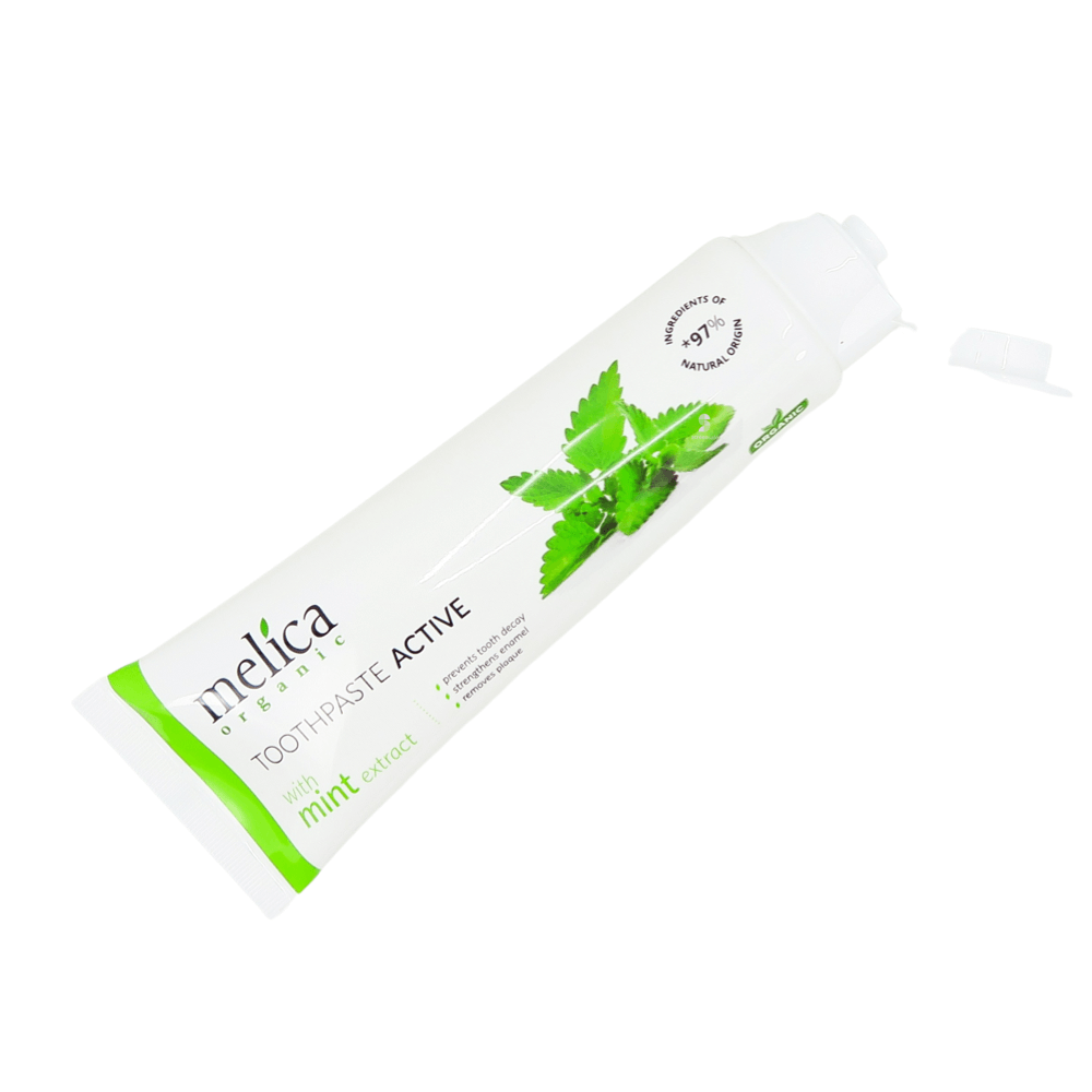 Melica Organic ACTIVE hambapasta 100ml (mündiekstraktiga) - igapäevaseks kasutuseks – Kuva 2