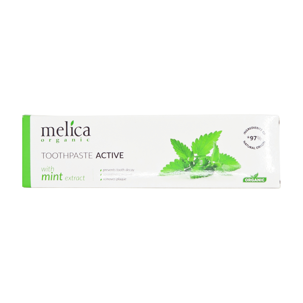 Melica Organic ACTIVE hambapasta 100ml (mündiekstraktiga) - igapäevaseks kasutuseks – Kuva 3