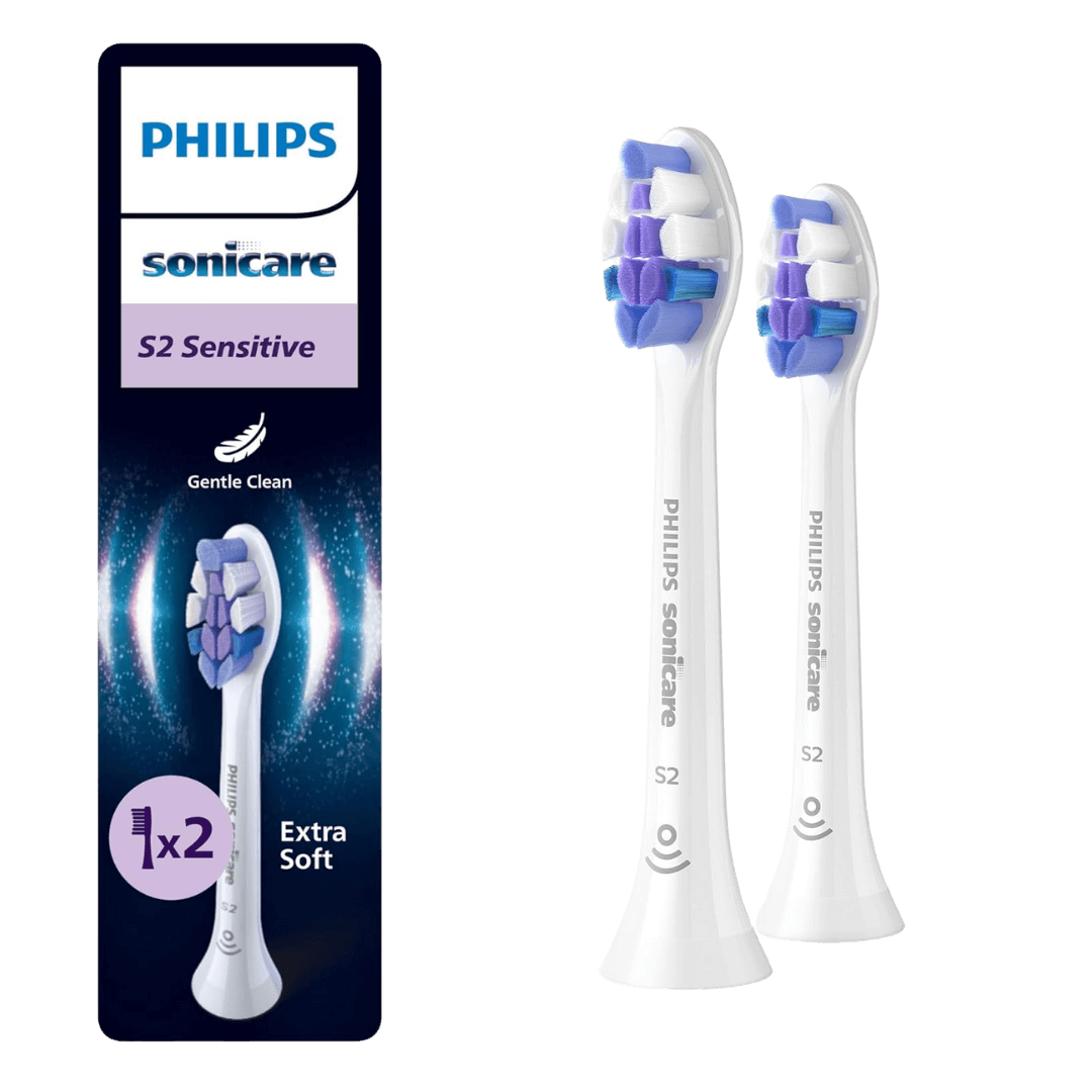 Philips Sonicare S2 Sensitive (Ultra Soft) -erittäinpehmeät harjaspäät HX6052/87 (2 kpl)