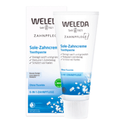 WELEDA Sole -hammastahna merisuolalla 75 ml (fluoriton, kosteuttava ja tehokas)
