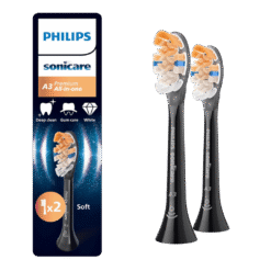 Philips Sonicare A3 Premium All-in-One (Soft) -pehmeät harjaspäät HX9092/88 (MUSTA, 2 kpl)