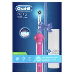 Oral-B PRO2 2500 Pink Edition ROOSA sähköhammasharja surveanduriga (2 režiimi, 1 harjapea) – Kuva 7