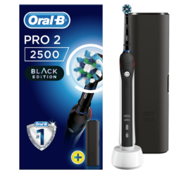 Oral-B PRO2 2500 Black Edition MUST sähköhammasharja surveanduriga (2 režiimi, 1 harjapea)