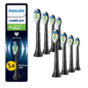 Philips Sonicare Optimal White W2 -harjaspäät HX6068/88 (MUSTA, 8 kpl)