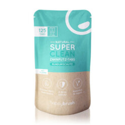 happybrush SUPERCLEAN vegan hambapesutabletid piparmündiga 125tk (fluoriidiga)
