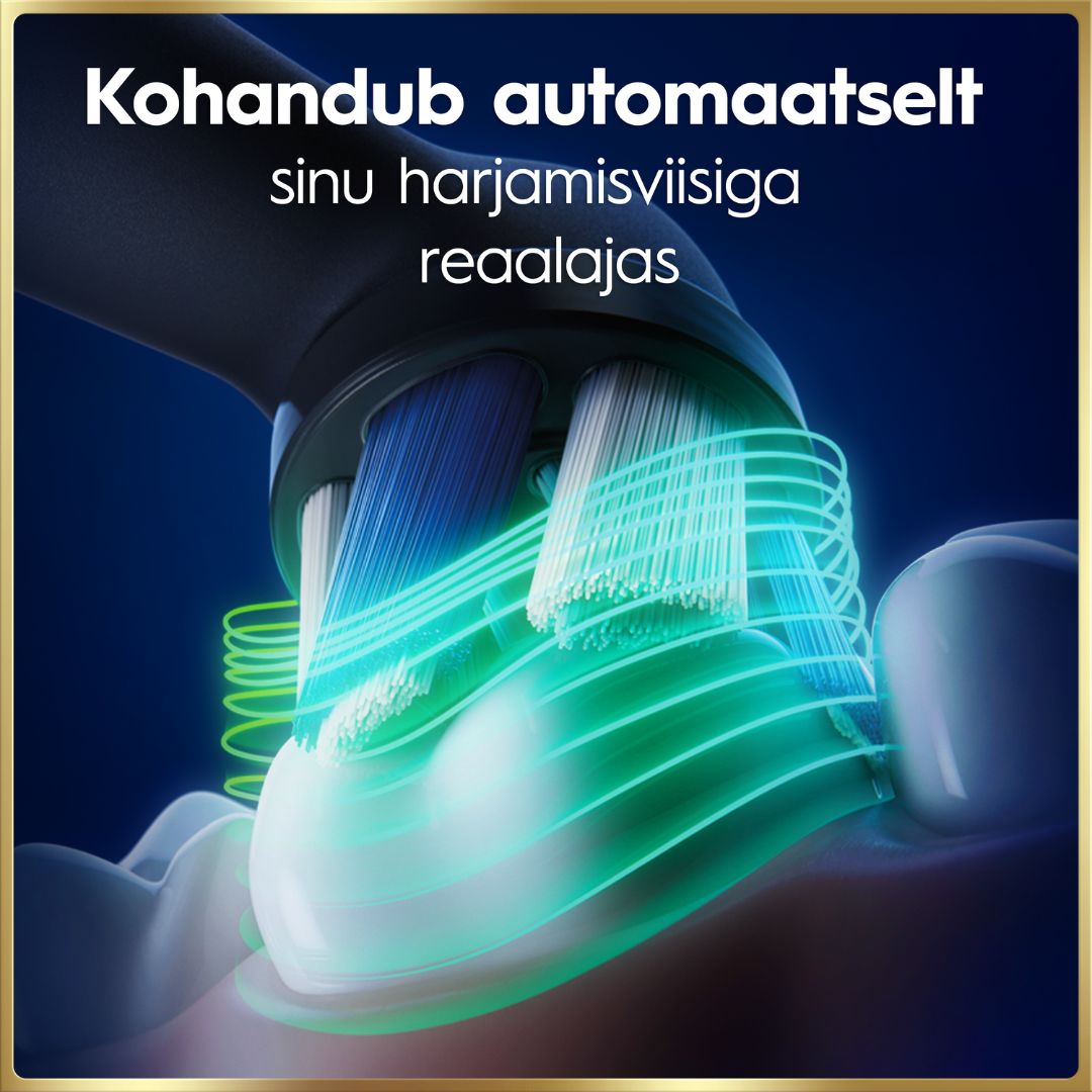 Oral-B iO9 Genius sähköhammasharja Black Onyx (7 režiimi, kiirlaadija) – Kuva 5