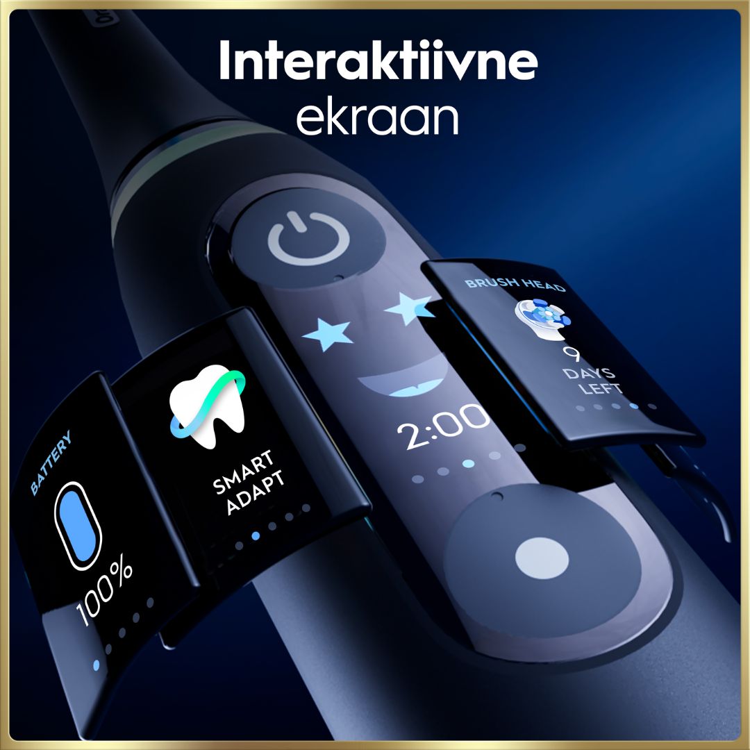Oral-B iO9 Genius sähköhammasharja Black Onyx (7 režiimi, kiirlaadija) – Kuva 12