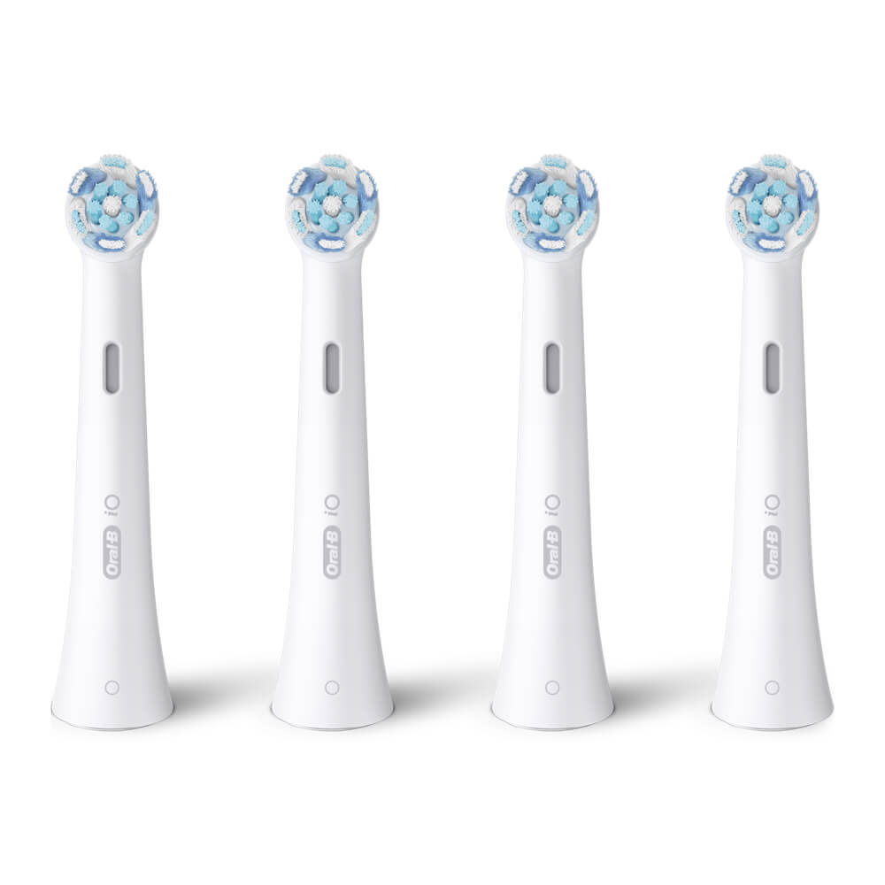 Oral-B iO Ultimate Clean White keskmise tugevusega hambaharja otsikud VALGE (CWF-4, 4tk) – Kuva 2