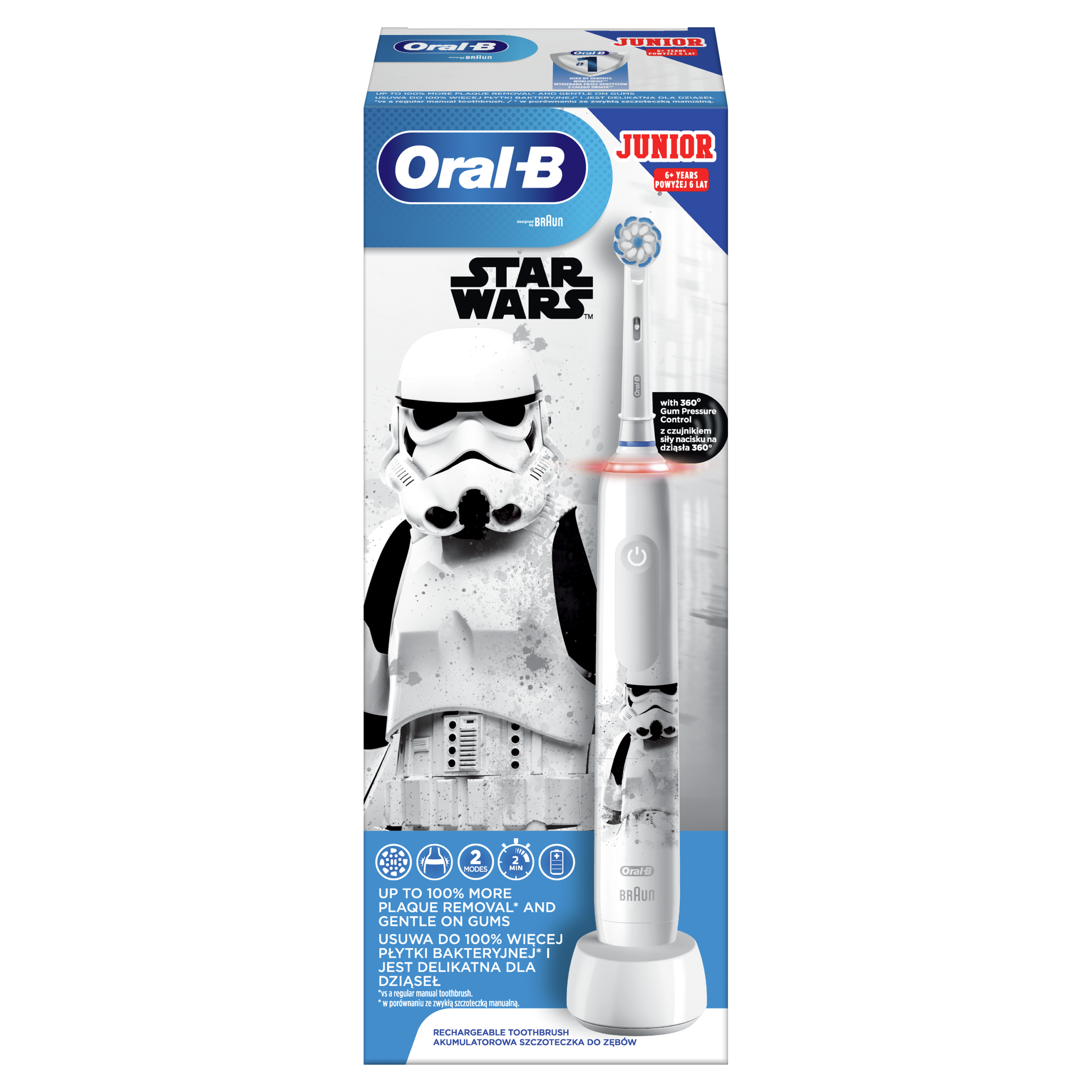 Oral-B PRO3 JUNIOR Star Wars surveanduriga sähköhammasharja lastele (alates 6.a) – Kuva 3