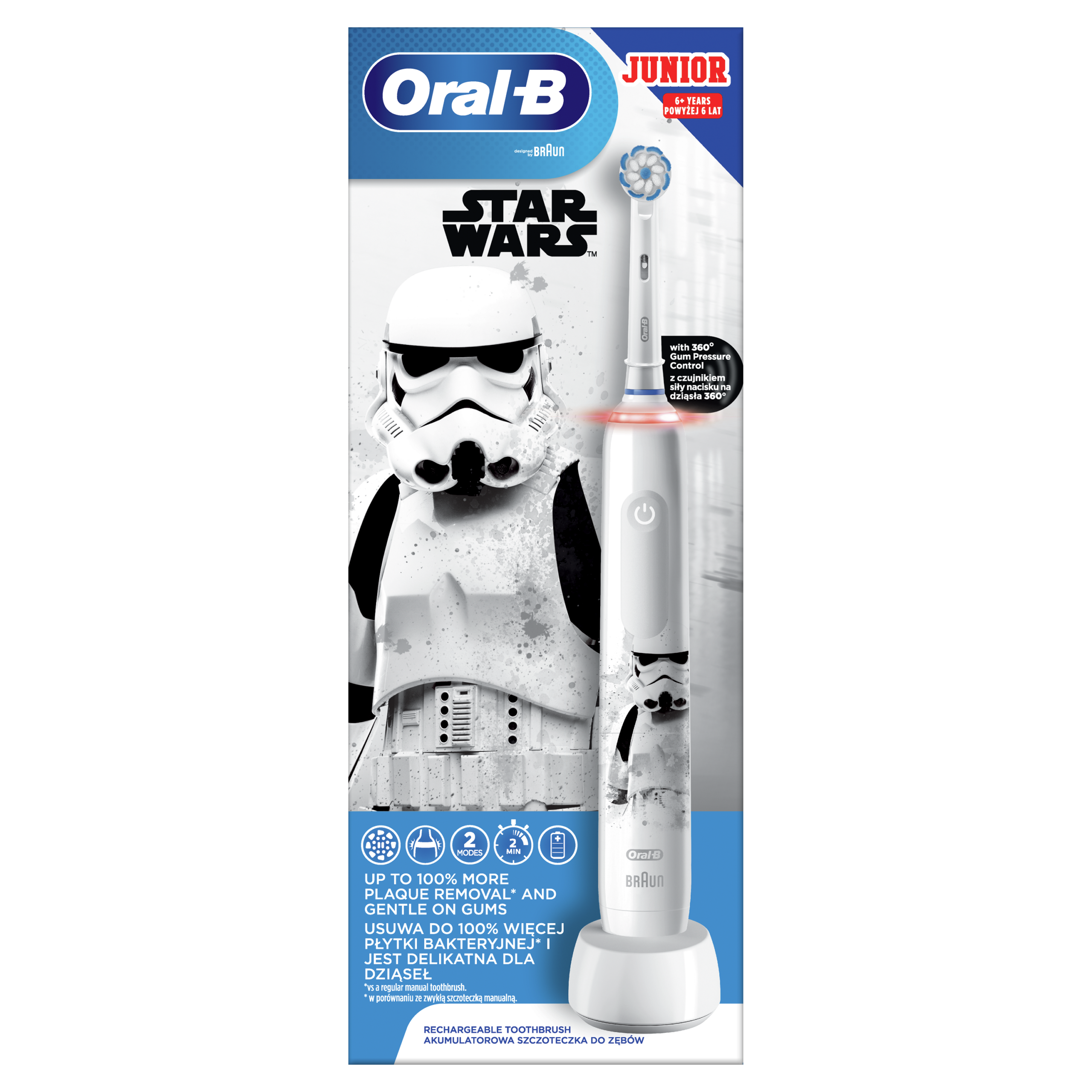 Oral-B PRO3 JUNIOR Star Wars surveanduriga sähköhammasharja lastele (alates 6.a) – Kuva 4