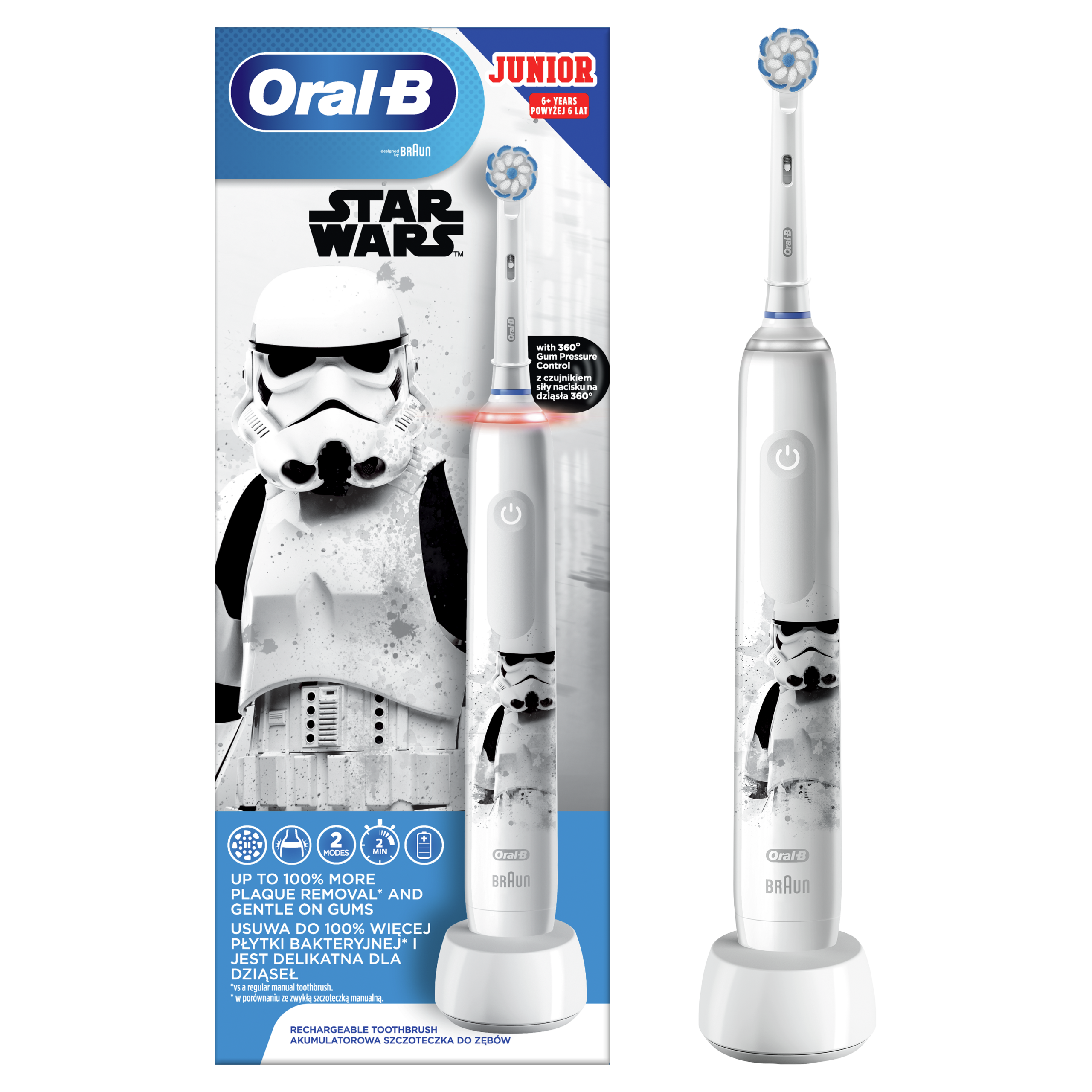 Oral-B PRO3 JUNIOR Star Wars surveanduriga sähköhammasharja lastele (alates 6.a) – Kuva 5