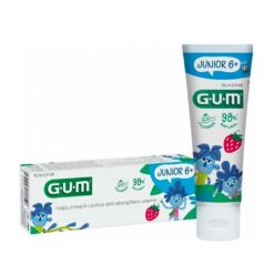 GUM Junior 6+ -hammastahna lapsille, mansikka, 50 ml (yli 6-vuotiaille lapsille)