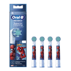 Oral-B PRO Kids 3+ SPIDERMAN -lasten erittäin pehmeät vaihtopäät (EB10S-4K, 4 kpl)