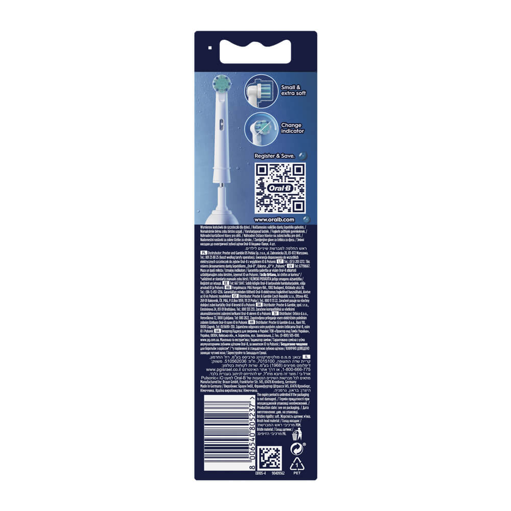 Oral-B PRO Kids 3+ SPIDERMAN laste ülipehmed hambaharja otsikud (EB10S-4K, 4tk) – Kuva 4