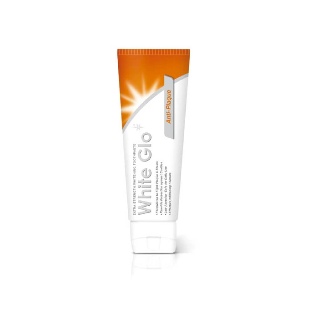 White Glo Anti-Plaque valgendav hambapasta hambakatu vastu 100 ML (kaasa tasuta käsihambahari) – Kuva 2