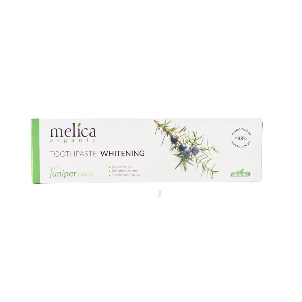 Melica Organic JUNIPER valgendav hambapasta 100ml (kadakaekstraktiga) – Kuva 3