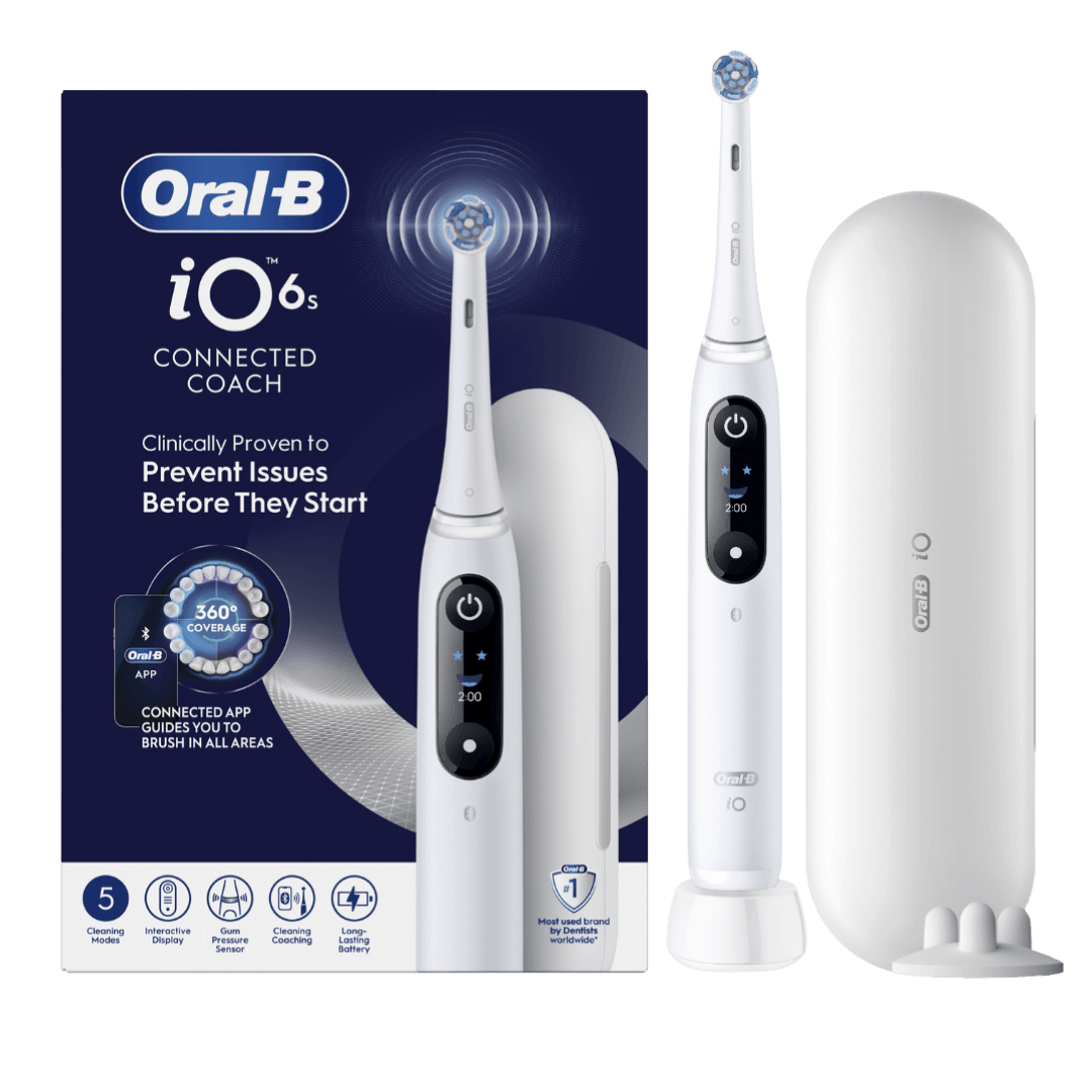 Oral-B iO6 -sähköhammasharja, Grey Opal (5 harjaustilaa, näyttö)