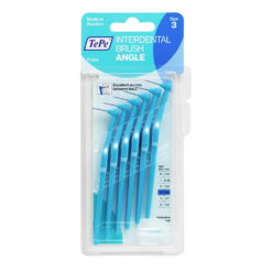 TePe ANGLE 0,6 mm hambavaheharjad SININE (3 suurus, 6 tk pakis - pika pidemega interdentaalhari)