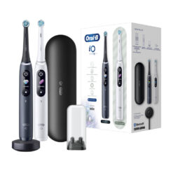 Oral-B iO8 sähköhammasharja Black Onyx / White Alabaster (2 hambaharja, 6 režiimi, kiirlaadija) – Kuva 3