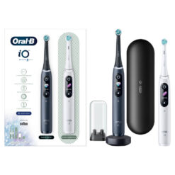 Oral-B iO8 sähköhammasharja Black Onyx / White Alabaster (2 hambaharja, 6 režiimi, kiirlaadija) – Kuva 6