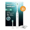 Philips Sonicare 2100 -sarjan sähköhammasharja HX4022/01, VALKOINEN (1 tila, 2 harjaspäätä)