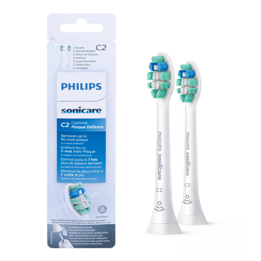 Philips Sonicare Optimal Plaque Defence C2 hambaharja otsikud hambakatu vastu HX9022/10 (2 tk)