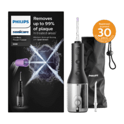 Philips Sonicare Cordless Power Flosser 3000 MUSTA (HX3826/33), langaton suusuihku