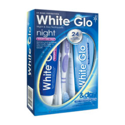 White Glo Night & Day valgendav hambapasta koos öögeeliga 100ml (+ käsihambahari)