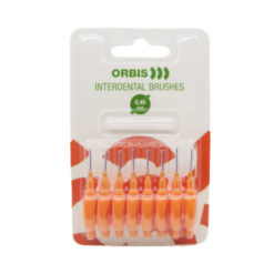 ORBIS 0,45 mm hammasväliharjat ORANSSI (8 kpl pakkauksessa, hammasväliharja)