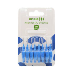 ORBIS 0,6 mm hammasväliharjat SININEN (8 kpl pakkauksessa, hammasväliharja)