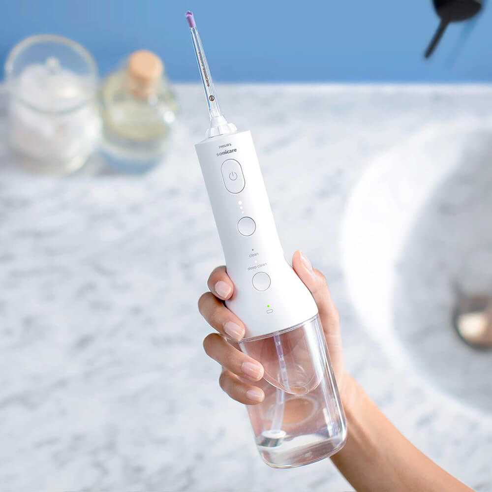 Philips Sonicare Cordless Power Flosser 3000 VALGE (HX3826/31) juhtmevaba veeprits – Kuva 3