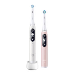 Oral-B iO6 sähköhammasharja White Alabaster / Pink Sand (2 hambaharja, 5 režiimi, ekraan) – Kuva 2