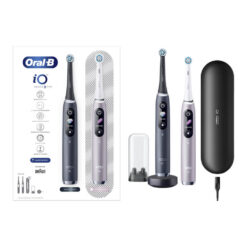 Oral-B iO9 sähköhammasharja Black Onyx / Rose (2 hambaharja, 7 režiimi, kiirlaadija) – Kuva 2