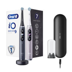Oral-B iO9 -sähköhammasharja, Black Onyx / Rose (2 harjaa, 7 tilaa, pikalaturi)
