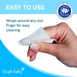 Brush-Baby DentalWipes igeme- ja hambapuhastuslapid (28tk pakendis) – Kuva 2