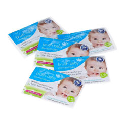 Brush-Baby DentalWipes igeme- ja hambapuhastuslapid (28tk pakendis) – Kuva 3