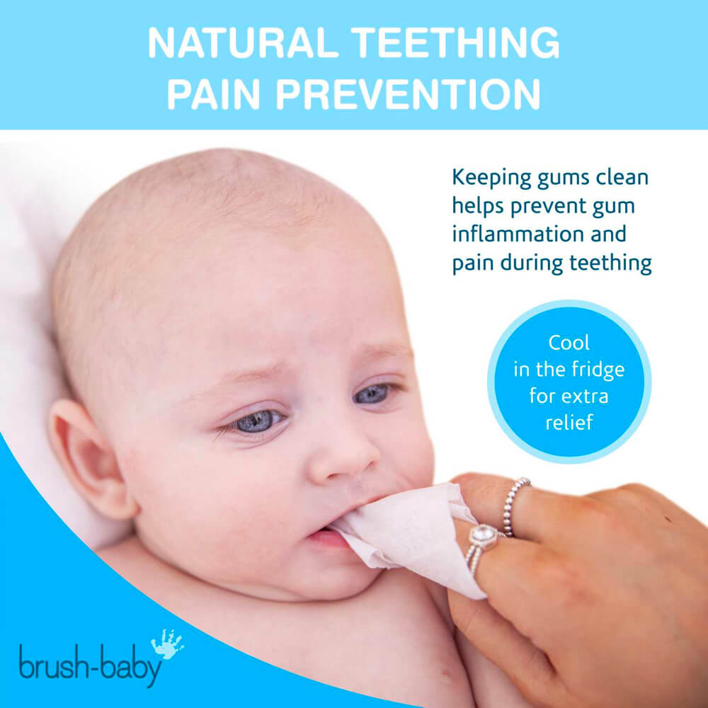 Brush-Baby DentalWipes igeme- ja hambapuhastuslapid (28tk pakendis) – Kuva 4