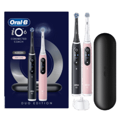 Oral-B iO6 -sähköhammasharja, Black Lava / Pink Sand (2 harjaspäätä, 5 tilaa, näyttö)