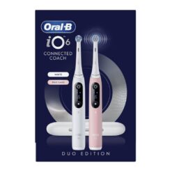 Oral-B iO6 sähköhammasharja White Alabaster / Pink Sand (2 hambaharja, 5 režiimi, ekraan) – Kuva 3