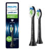 Philips Sonicare Optimal White W2 -harjaspäät HX6062/88 (MUSTA, 2 kpl)