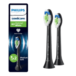 Philips Sonicare Optimal White W2 -harjaspäät HX6062/88 (MUSTA, 2 kpl)