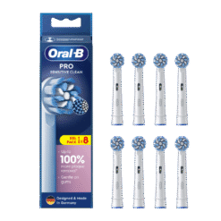Oral-B SENSITIVE CLEAN Pro -pehmeät vaihtoharjat (EB60-8, 8 kpl)