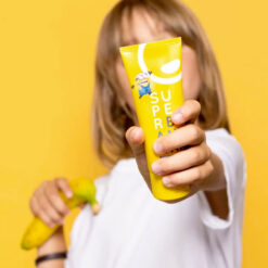 happybrush SUPER MINIONS Junior hambapasta fluoriidiga 75ml (lastele al. 6a) – Kuva 5