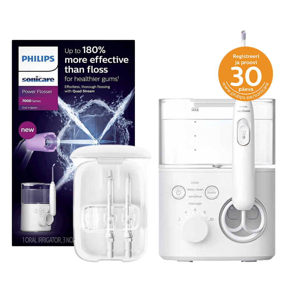 Philips Sonicare Power Flosser 7000 VALGE (HX3911/40) veeprits