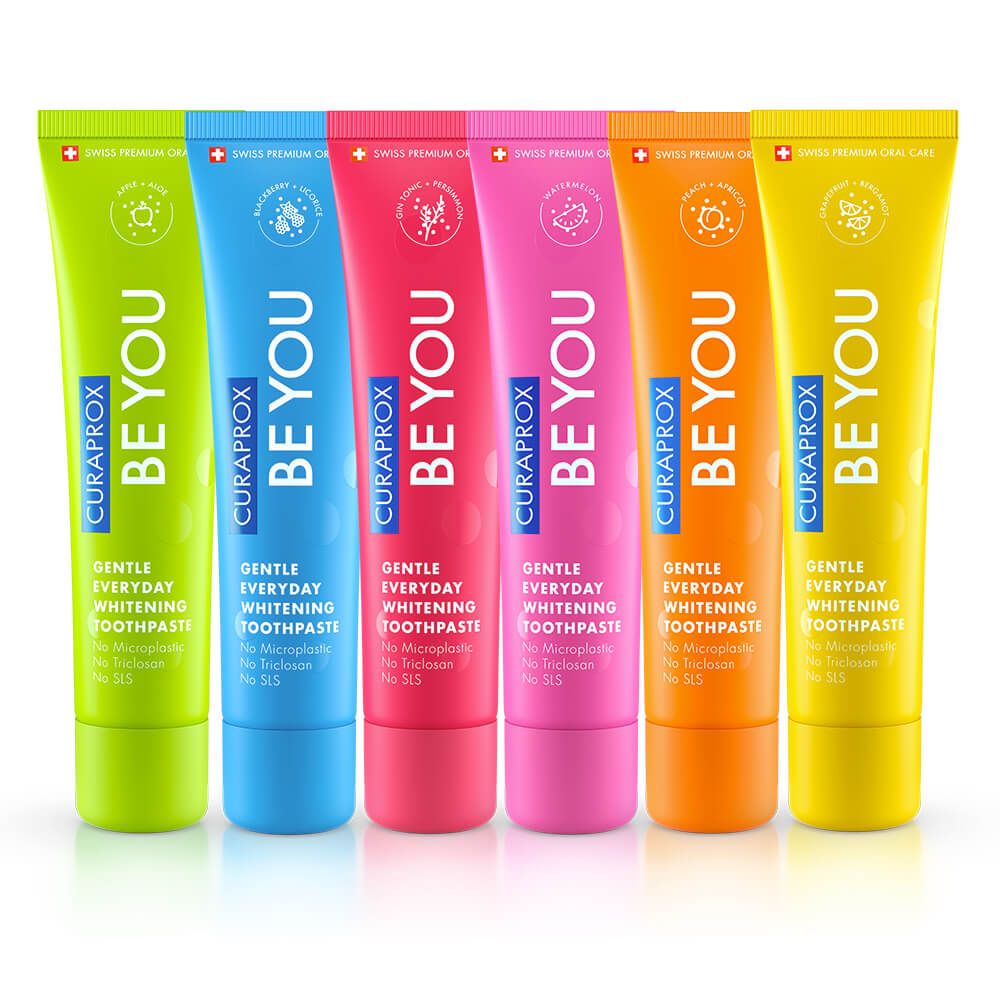 Curaprox BE YOU hambapasta igapäevaseks kasutuseks (6 erinevat maitset, 6 x 60ml)