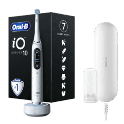 Oral-B iO10 -sähköhammasharja Stardust White (7 harjaustilaa, pikalaturi)