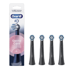 Oral-B iO Gentle Care Black -harjaspäät, pehmeät (SBF-4, 4 kpl)