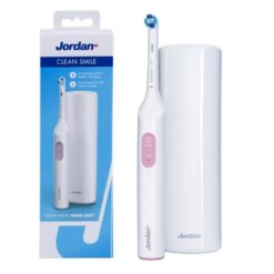 Jordan Clean Smile sähköhammasharja SoftClean ROOSA (2 režiimi, surveandur)